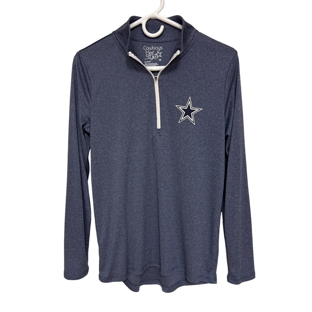 Dallas Cowboys Her Style NFL 1/4 Zip Pullover Women’s Medium